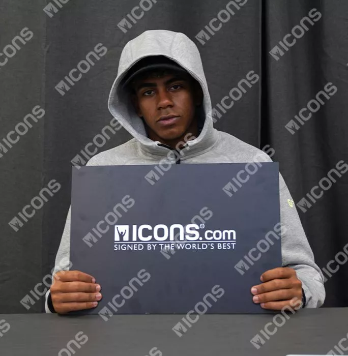 Lamine Yamal Front Signed Spain 2024 Home Shirt: UEFA European Championship Young Player Of The Tournament Edition In Deluxe Packaging