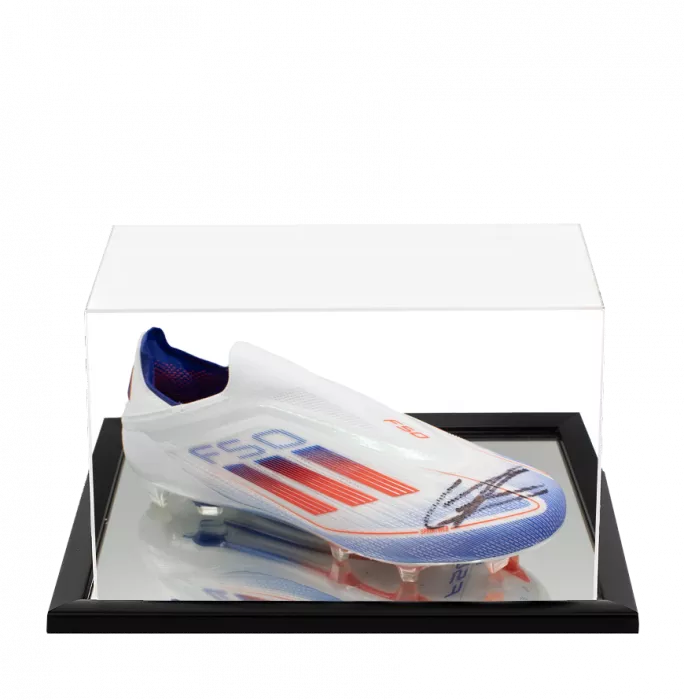 Lamine Yamal Signed Adidas F50 Elite Laceless Boot In Acrylic Case