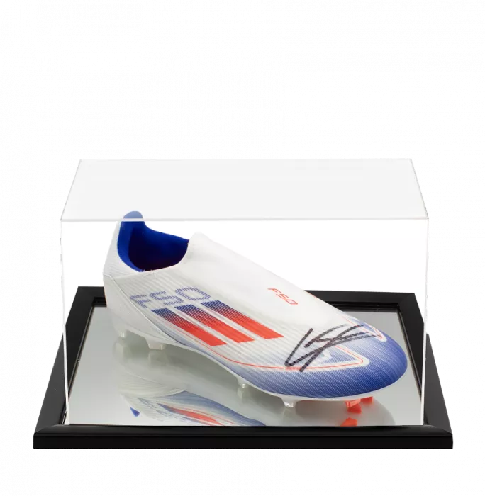 Lamine Yamal Signed F50 League Laceless Firm Ground Football Boot In Acrylic Case
