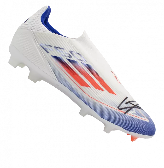 Lamine Yamal Signed F50 League Laceless Firm Ground Football Boot In Deluxe Packaging