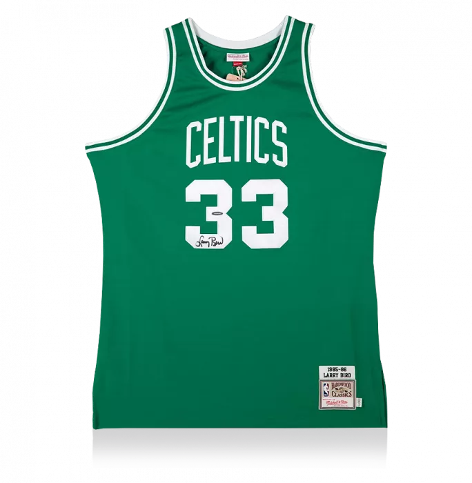 Larry Bird Front Signed Boston Celtics Home Jersey