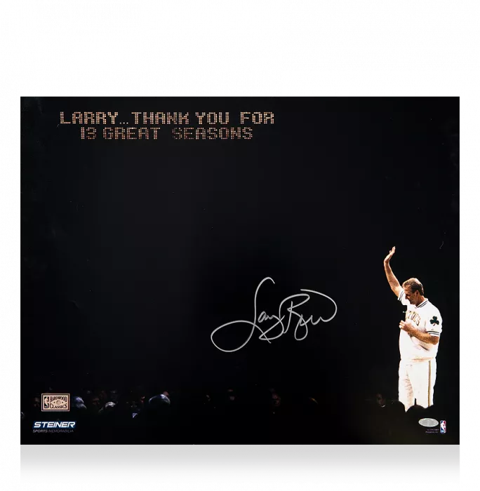 Larry Bird Signed Boston Celtics Photo: Farewell To An Icon
