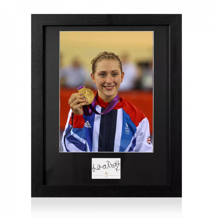 Laura Kenny Signed Team GB Card And Photo Frame: Option 1
