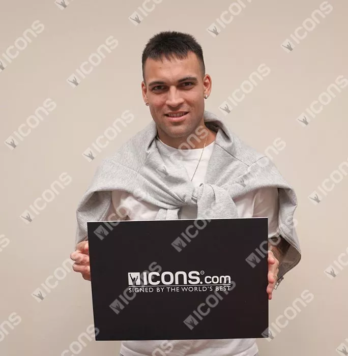 Lautaro Martinez Back Signed Argentina 2024 Home Shirt In Deluxe Packaging