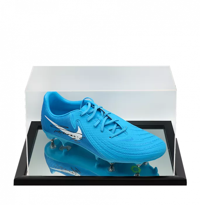 Lautaro Martinez Signed Nike Phantom Boot In Acrylic Case