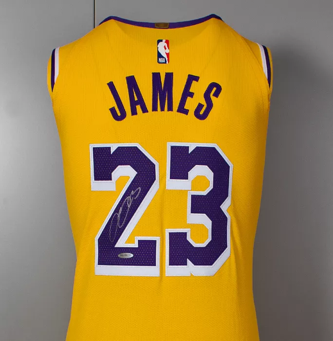 LeBron James Signed Los Angeles Lakers Home Jersey