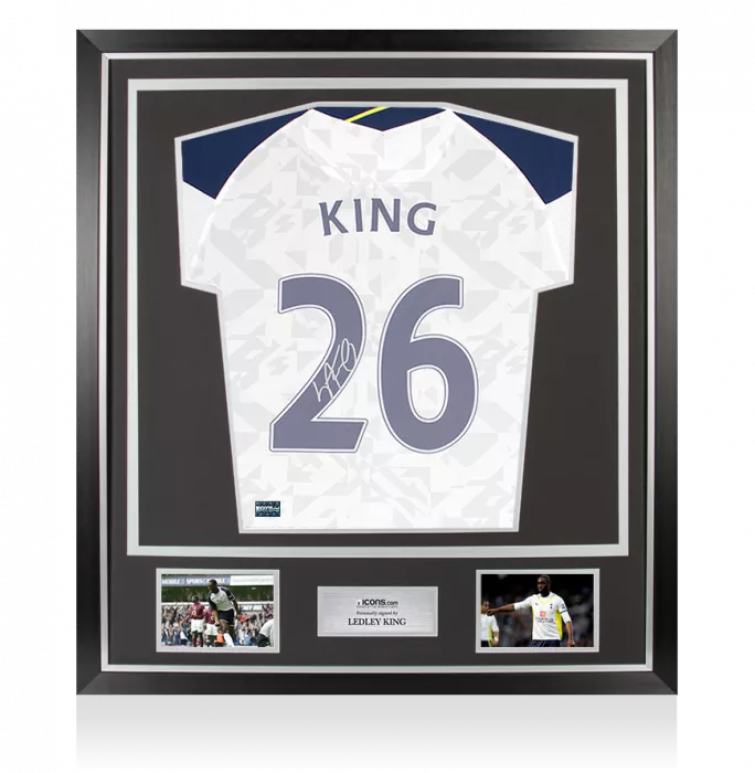 Ledley King Signed Tottenham Hotspur 2020-21 Home Shirt In Classic Frame