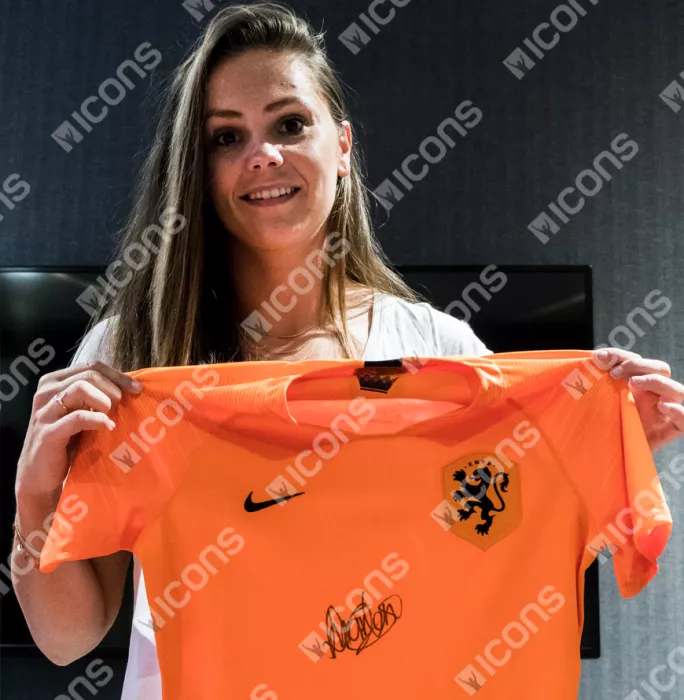Lieke Martens Front Signed Netherlands 2018 Home Shirt