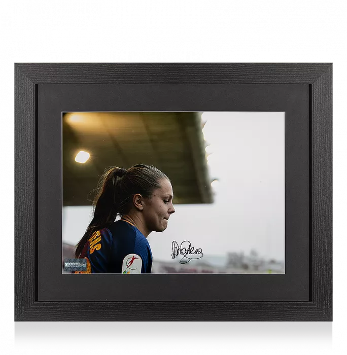Lieke Martens Signed FC Barcelona Photo In Black Wooden Frame: Dutch Sensation