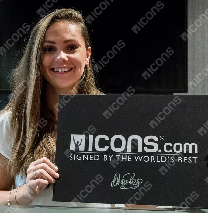 Lieke Martens Signed Netherlands Photo In Black Wooden Frame: UEFA Women’s EURO 2017 Winner