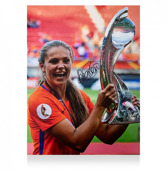 Lieke Martens Signed Netherlands Photo: UEFA Womens EURO 2017 Winner