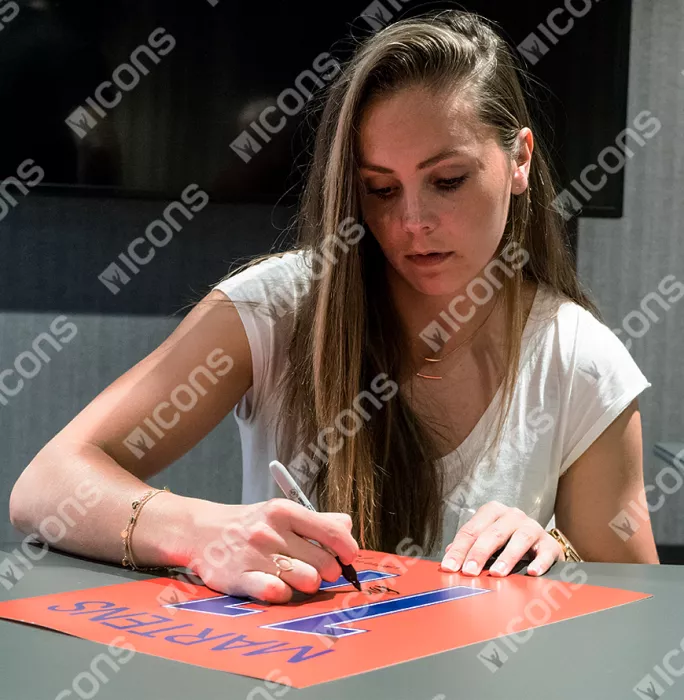 Lieke Martens Signed Netherlands Shirt Print In Black Wooden Frame: Limited Edition 'Martens 11'