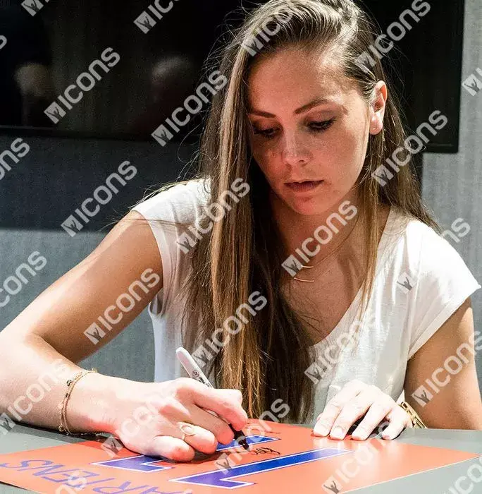 Lieke Martens Signed Netherlands Shirt Print In Black Wooden Frame: Limited Edition 'Martens 11'