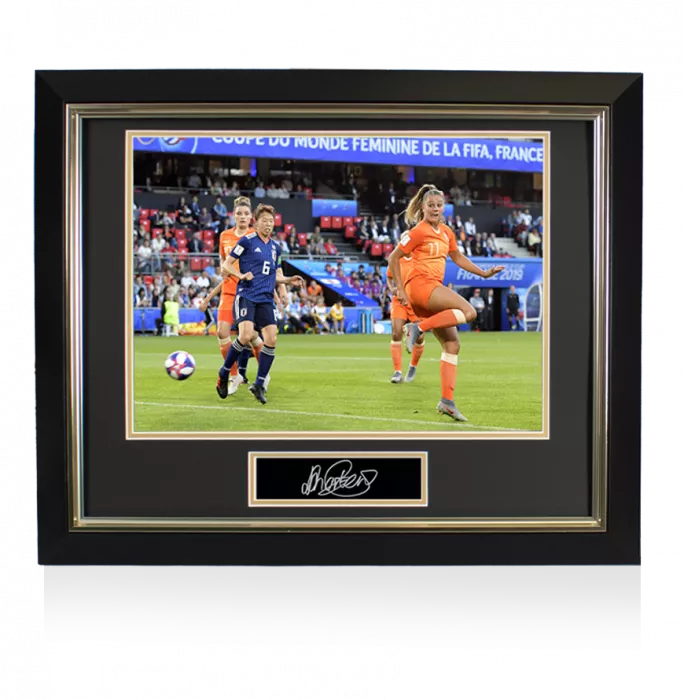 Lieke Martens Signed Plaque and Netherlands Photo Frame: Iconic 2019 FIFA Women's World Cup Goal