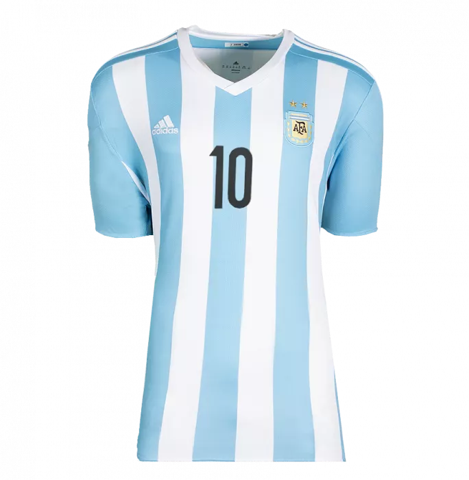 Lionel Messi Back Signed Argentina 2015-16 Home Shirt In Classic Frame