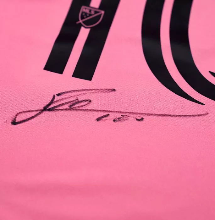 Lionel Messi Back Signed Inter Miami 2025 Home Shirt In Classic Frame