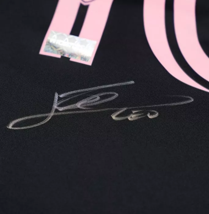 Lionel Messi Back Signed Inter Miami CF 2025 Away Shirt In Hero Frame: Option 1