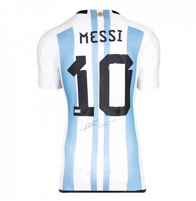 Lionel Messi & Emiliano Martinez Signed Argentina Shirts In Classic Dual Frame