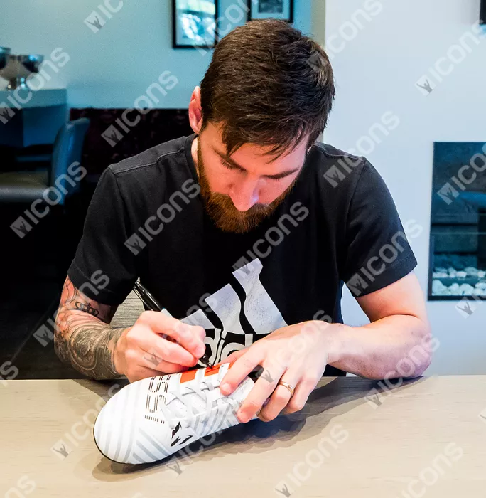 Lionel Messi Neymar Jr & Luis Suarez Signed And FC Barcelona Framed Boots