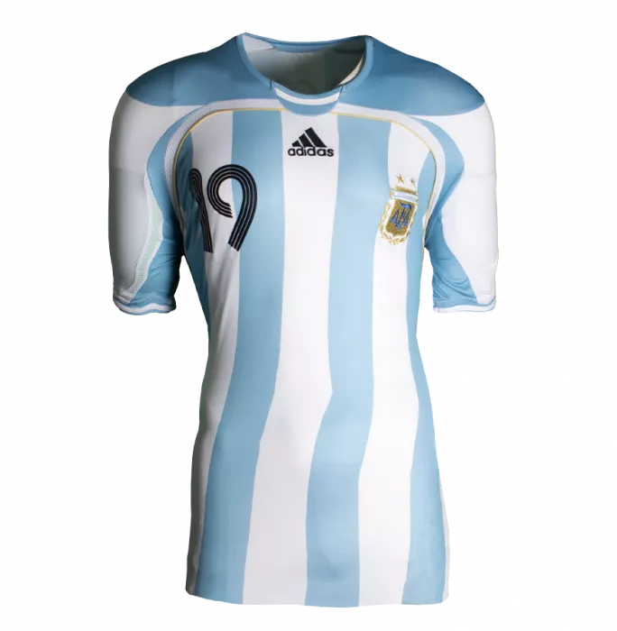 Lionel Messi Official 2006 FIFA World Cup™ Back Signed And Hero Framed Argentina 2005-07 Home Shirt