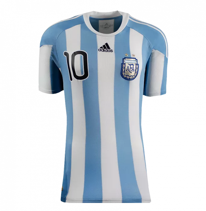 Lionel Messi Official 2010 FIFA World Cup™ Back Signed And Hero Framed Argentina 2010-11 Home Shirt