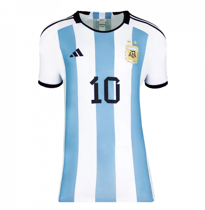 Lionel Messi Official 2026 FIFA World Cup™ Back Signed And Hero Framed Argentina 2022 Home Shirt