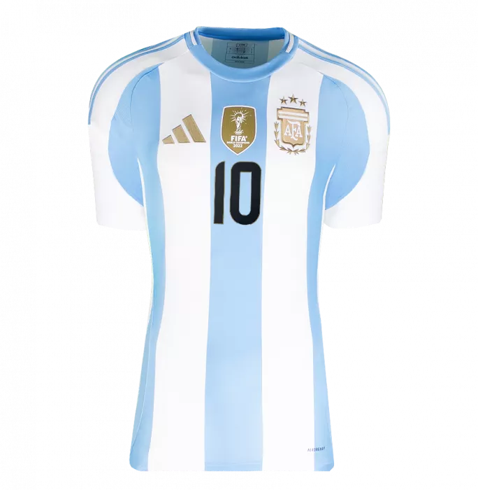 Lionel Messi Official Back Signed Argentina 2024-25 Home Shirt In Classic Frame