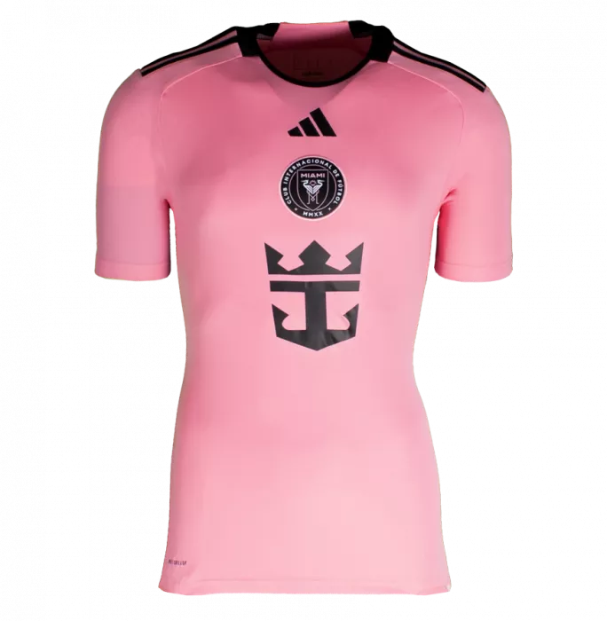 Lionel Messi Official Back Signed Inter Miami CF 2024-25 Home Shirt In Hero Frame: Option 1