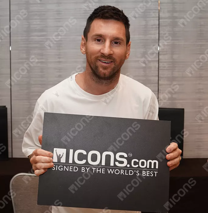 Lionel Messi Official Ballon D'Or™ Back Signed And Hero Framed Inter Miami CF 2022-23 Home Shirt