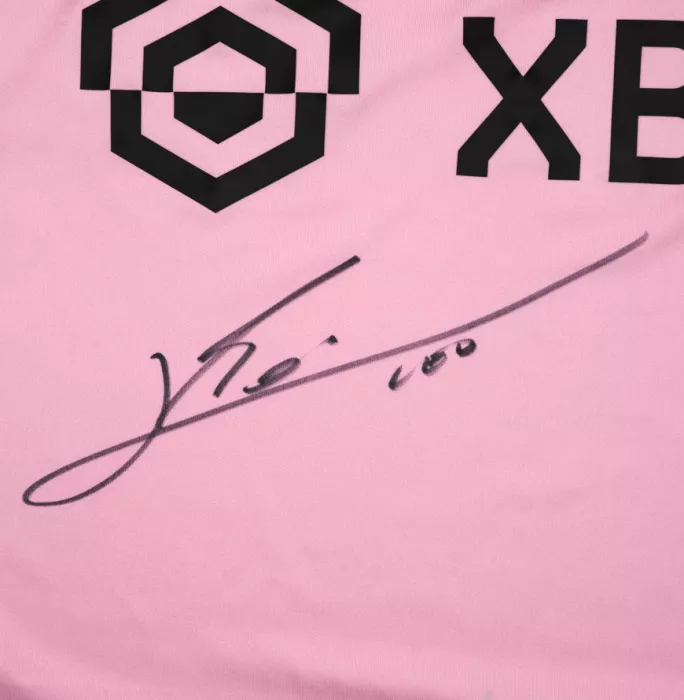 Lionel Messi Official Ballon D'Or™ Front Signed And Hero Framed Inter Miami CF 2022-23 Home Shirt: 8x Ballon D'Or Edition