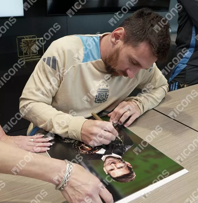 Lionel Messi Official Ballon D'Or™ Signed And Framed Photo: 2021 Ballon D'Or Winner