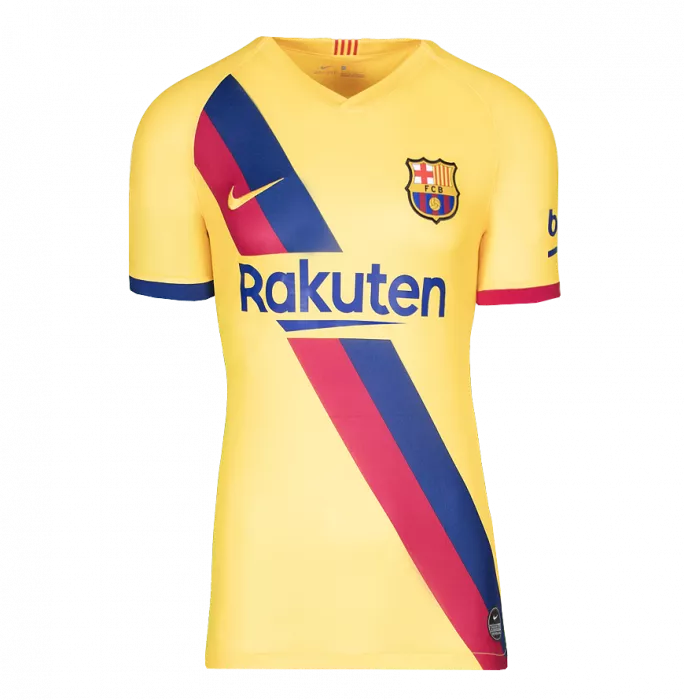 Lionel Messi Official FC Barcelona Back Signed And Framed 2019-20 Away Shirt: Signed Under Number