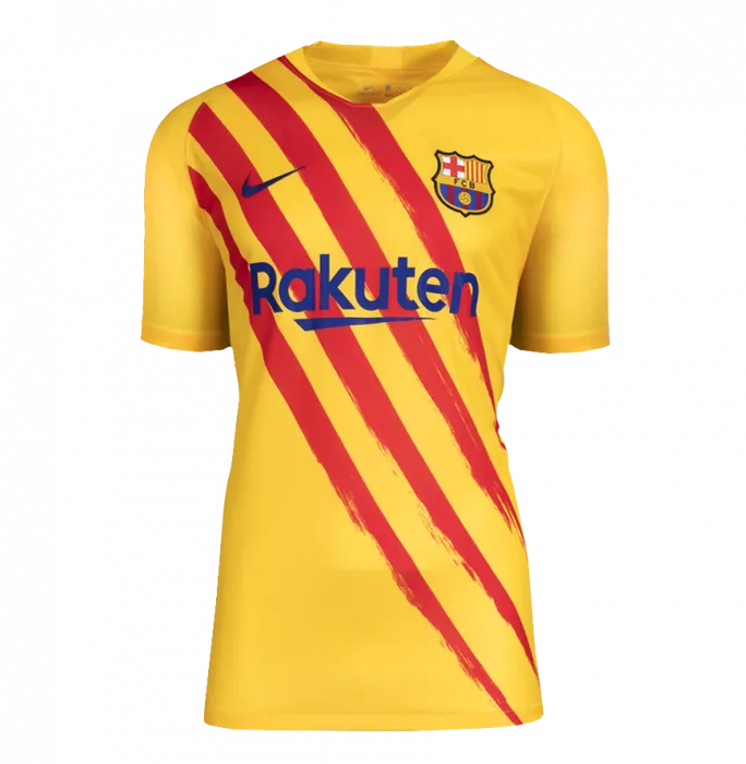 Lionel Messi Official FC Barcelona Back Signed And Framed 2019-20 Fourth Shirt