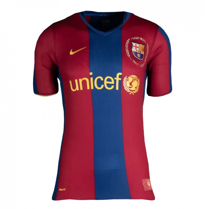 Lionel Messi Official FC Barcelona Official Back Signed And Framed 2007-08 Home Shirt