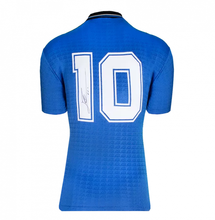 Lionel Messi Official FIFA World Cup™ Signed And Hero Framed Argentina 1994 Reissue Away Shirt