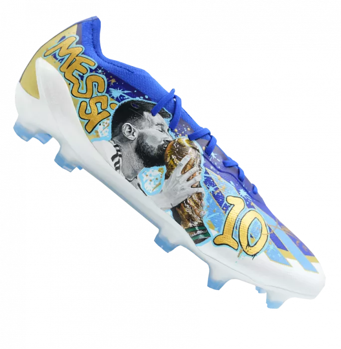 Lionel Messi Official Signed Adidas Football Boot In Acrylic Case: MurWalls Limited Edition