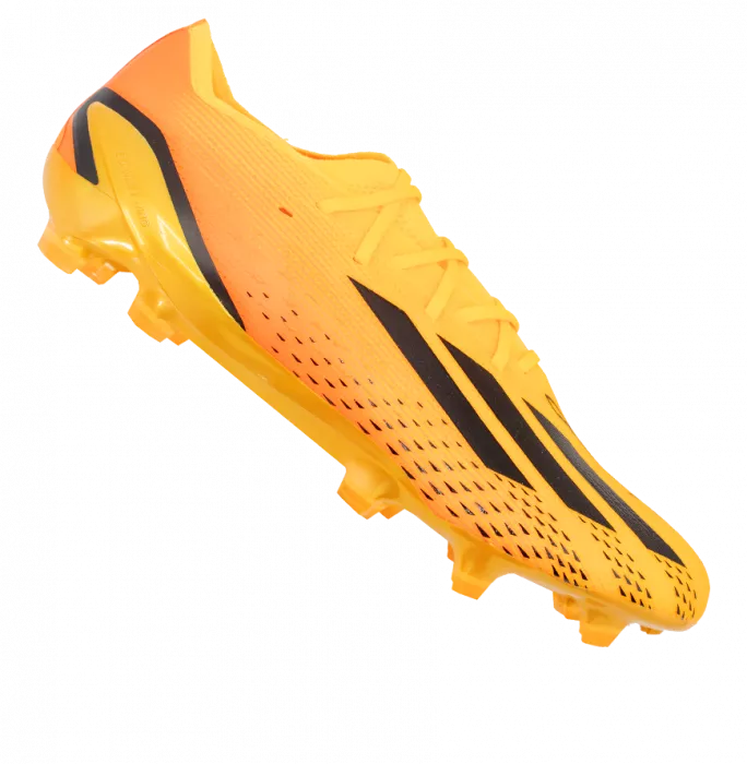 Lionel Messi Official Signed Orange Adidas X Speedportal.1 Boot In Photo Acrylic Case: Option 1