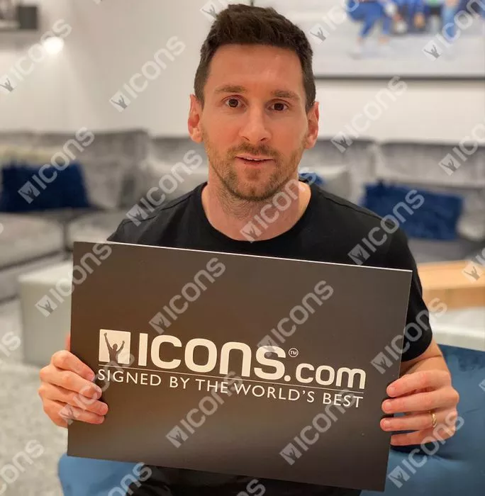 Lionel Messi Official Signed White Gold And Black High Spec Adidas Nemeziz+ Boot In Acrylic Case