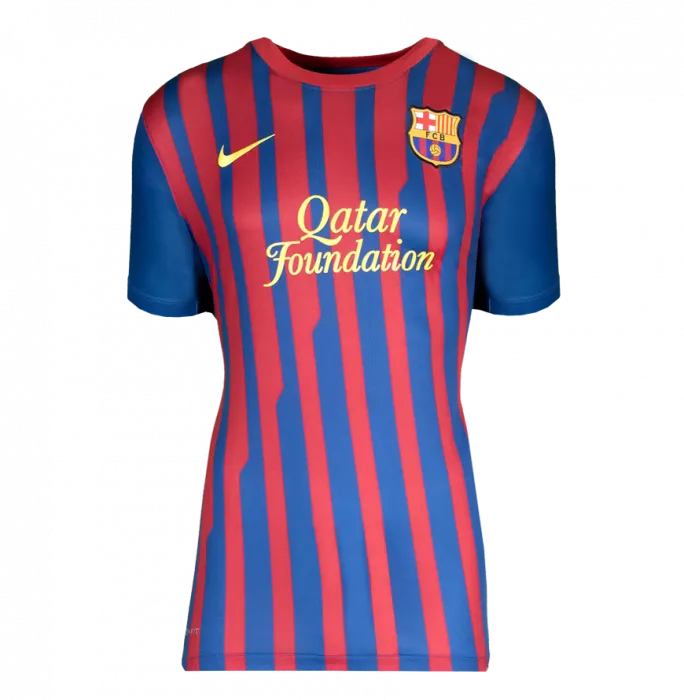 Lionel Messi Signed 2011-12 & 2012-13 FC Barcelona Shirts In Classic Dual Frame: 91 Goals Edition