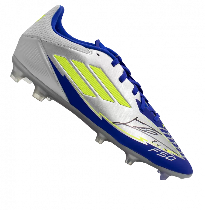 Lionel Messi Signed Adidas F50 X Boot In Bubble Frame: Option 1