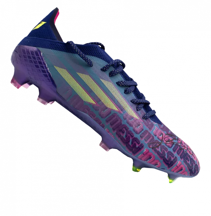 Lionel Messi Signed Adidas 'Messi 100' Boot In Bubble Frame: Option 1