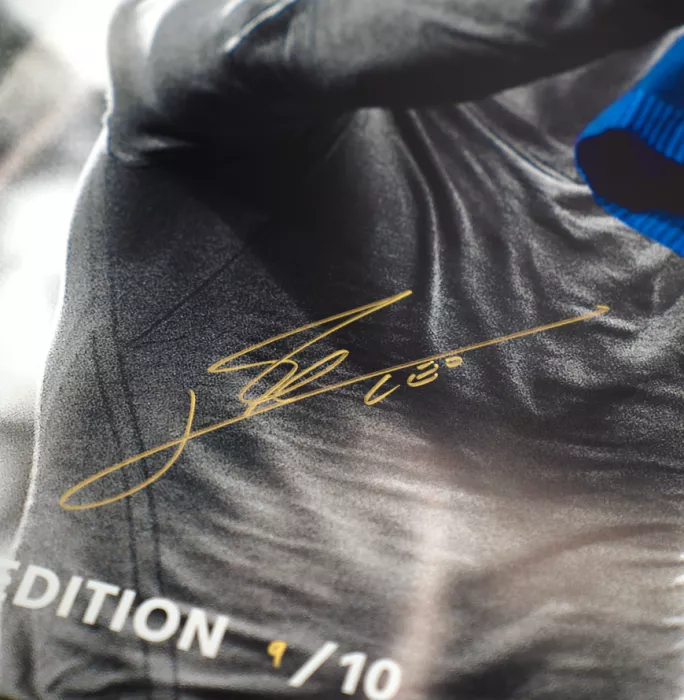 Lionel Messi Signed FC Barcelona El Clasico Poster - Limited Edition