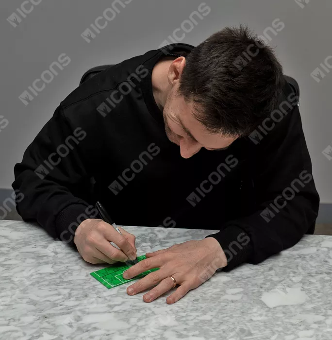 Lionel Messi & Xavi Official FC Barcelona Signed LEGO® Camp Nou Set