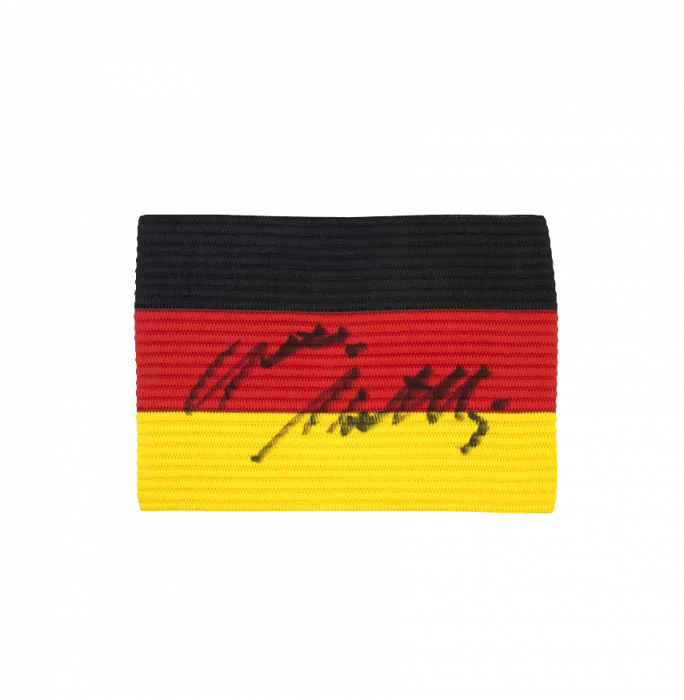 Lothar Matthaus Signed And Framed Germany Captain's Armband