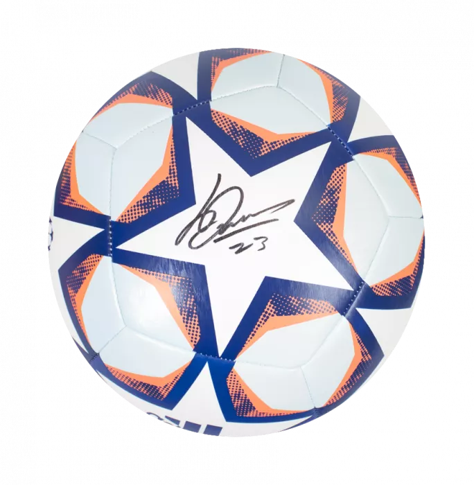 Luis Diaz Official UEFA Champions League Signed Football In Acrylic Case