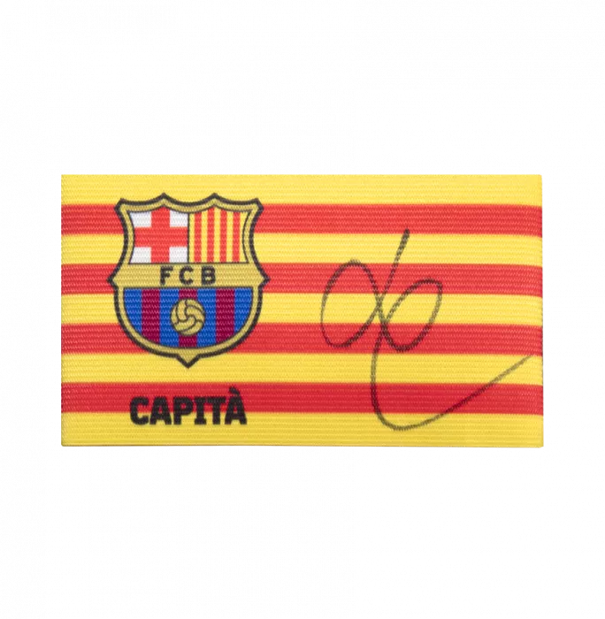 Luis Enrique Official FC Barcelona Signed And Framed Branded Captain's Armband