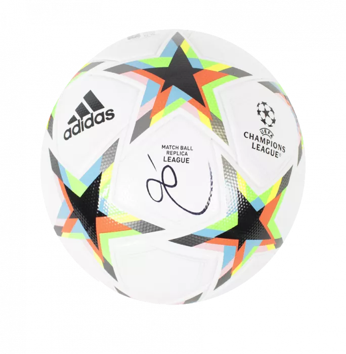 Luis Enrique Signed UEFA Champions League Football In Acrylic Case