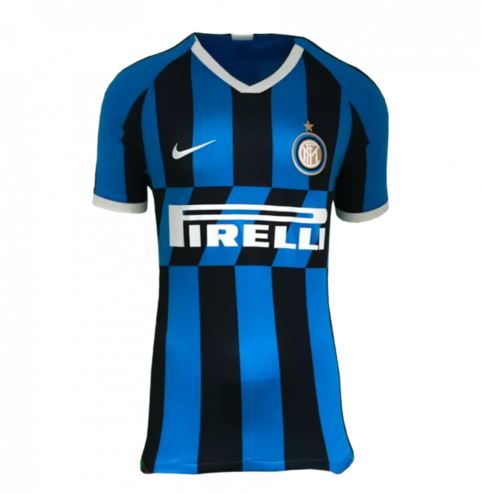 Luis Figo Back Signed Internazionale 2019-20 Home Shirt With Fan Style Number In Hero Frame: Option 1