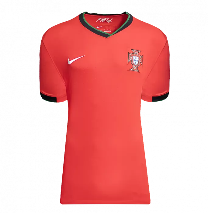 Luis Figo Back Signed Portugal Modern Home Shirt In Hero Frame: Option 1