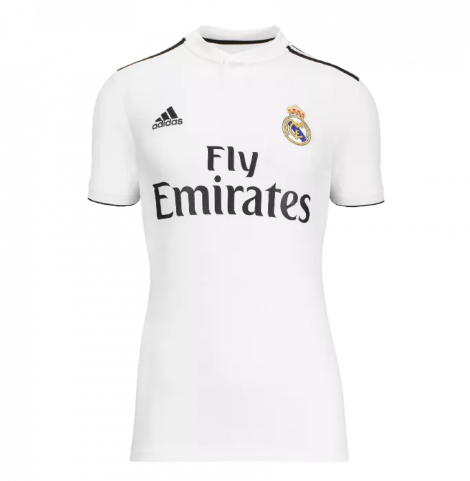 Luis Figo Back Signed Real Madrid 2018-19 Home Shirt With Fan Style Numbers In Classic Frame